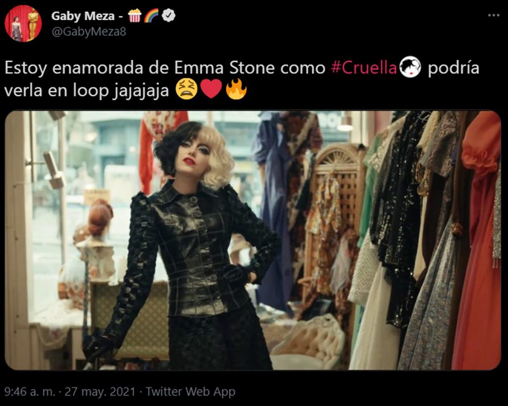 cruella 2021 disney+ plus reacciones positivas
