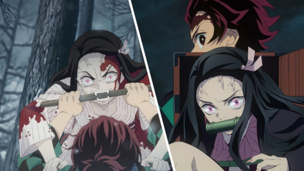Así se vería Nezuko de Kimetsu no Yaiba en un estado tipo berserk