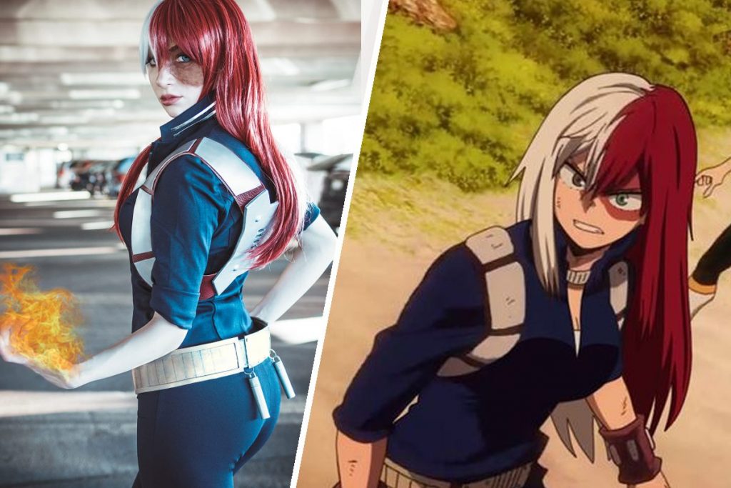 cosplay female todoroki my hero academia