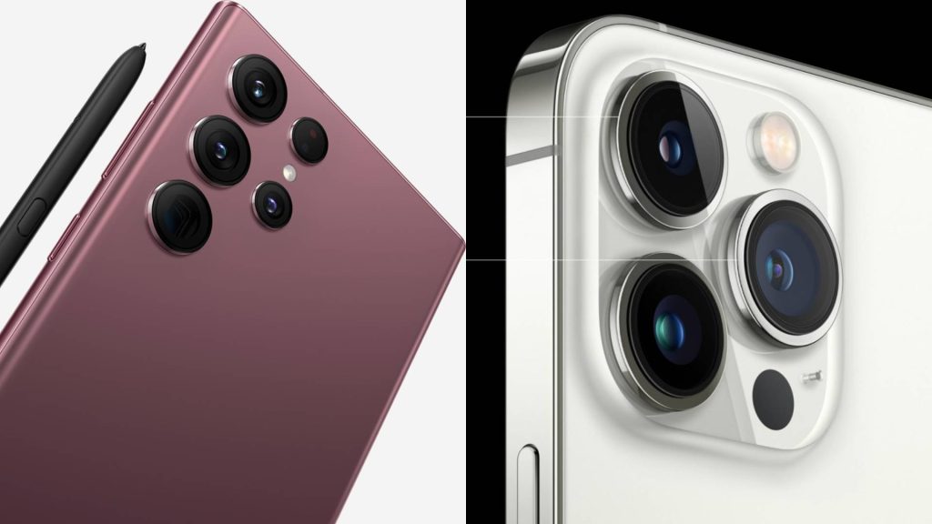 s22 ultra iphone 13 pro camaras
