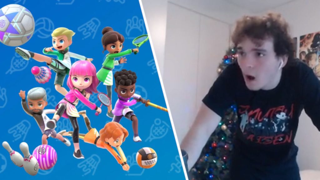 Streamer rompe su pantalla por jugar Switch Sports
