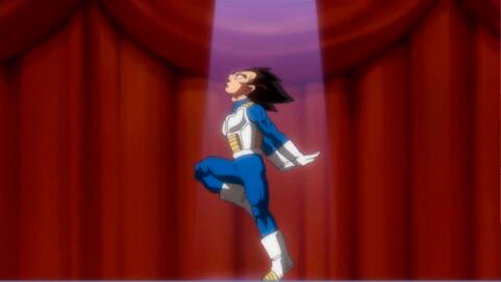 Vegeta en la fiesta
