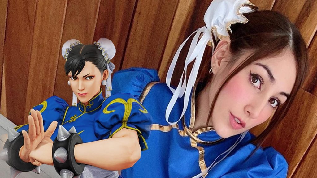 Dalin Cosplay con ytraje de Chun Li