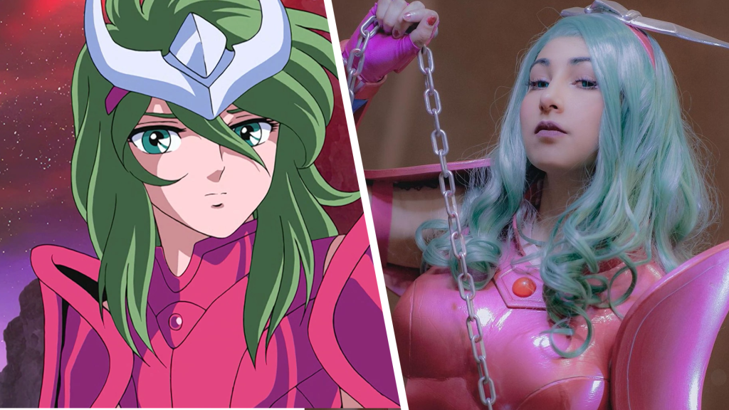 Dalin cosplay como el caballero de andromeda