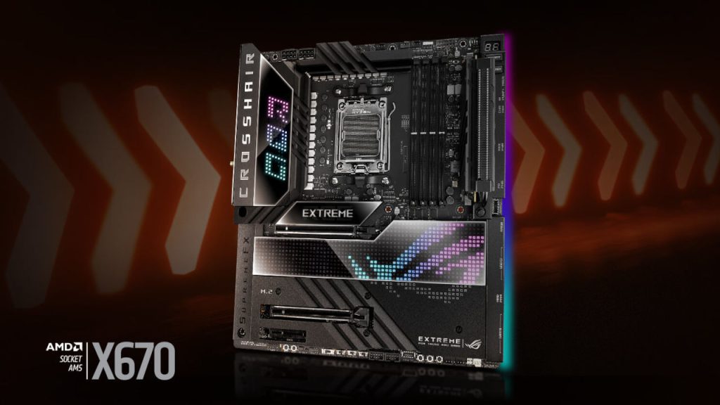 Asus presenta su nueva motherboard ROG Crosshair X670E Extreme