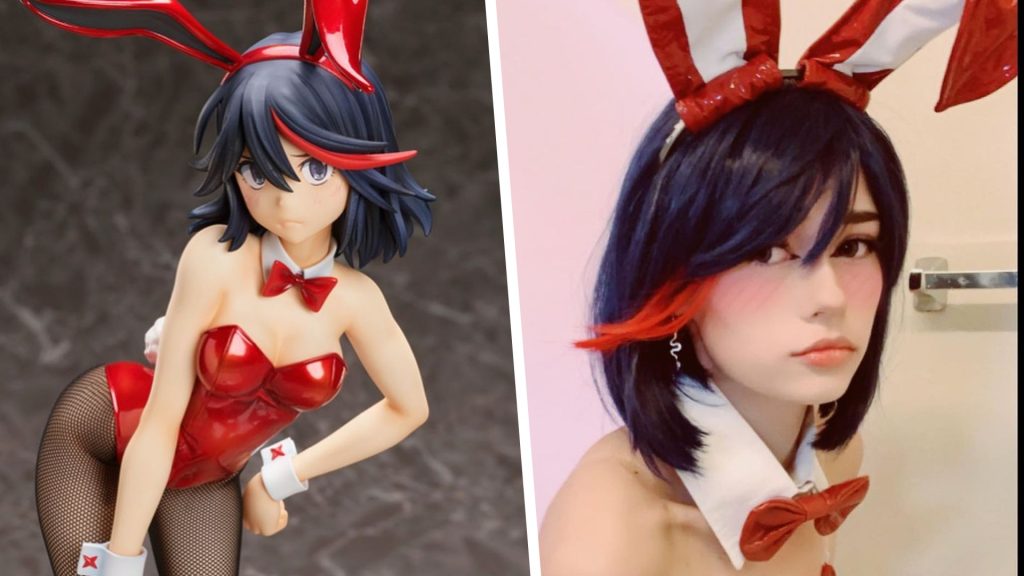 Ryuko MAtoi usa un cosplay de conejita