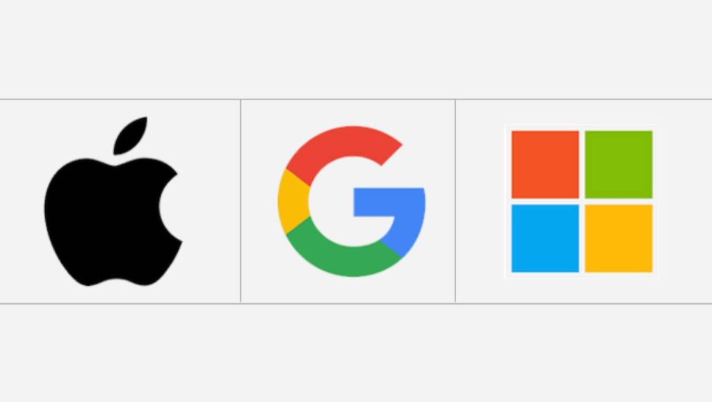 apple google y microsoft