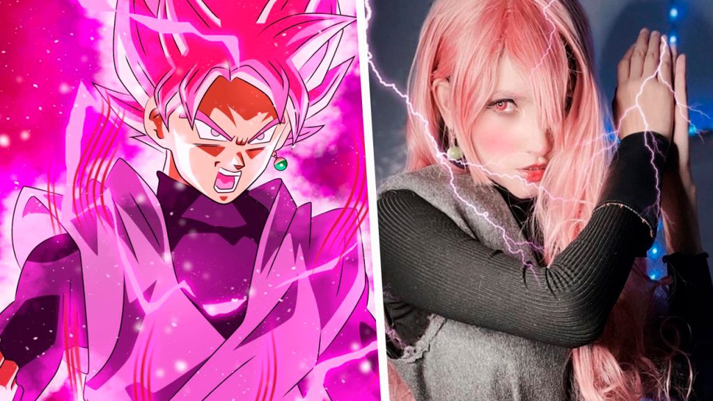 Una cosplayer representa a Goku Black de Dragon Ball