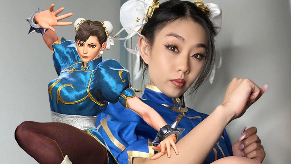 Cosplay de Chun Li por la streamer Allecakes