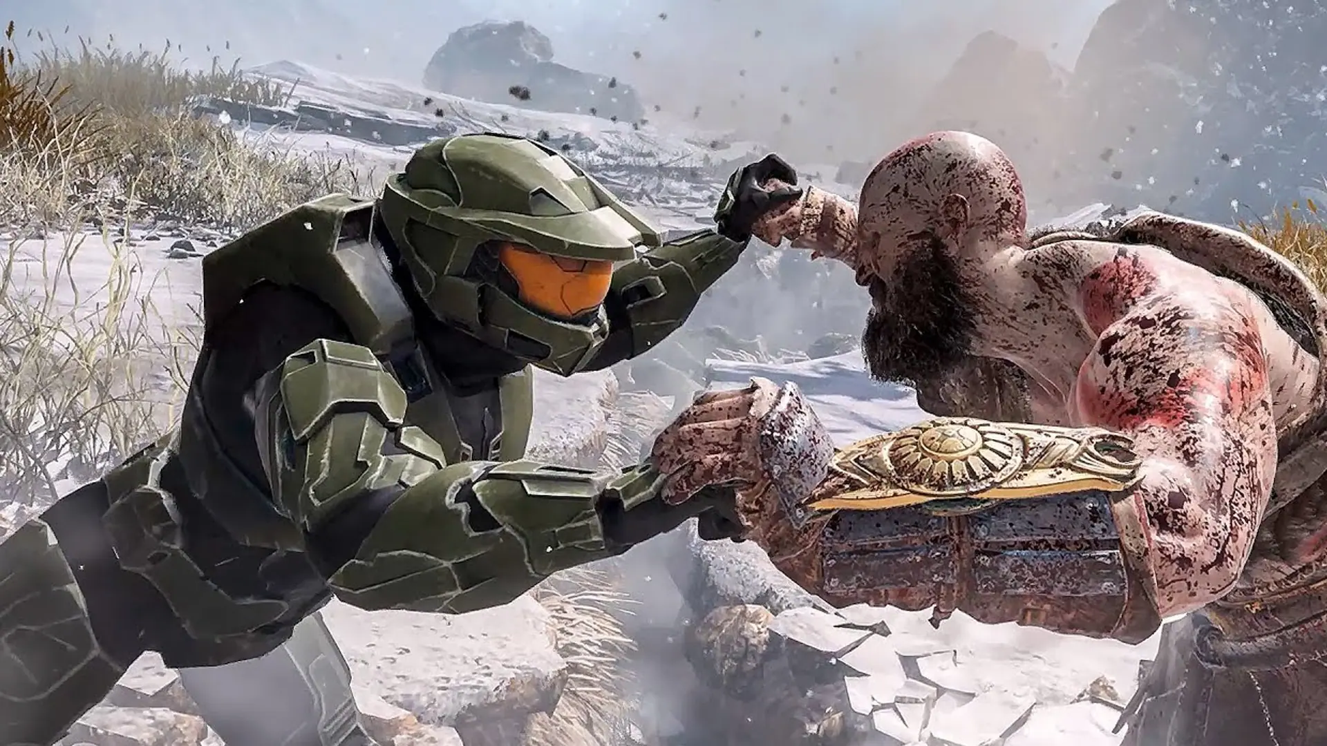 Master Chief vs Kratos
