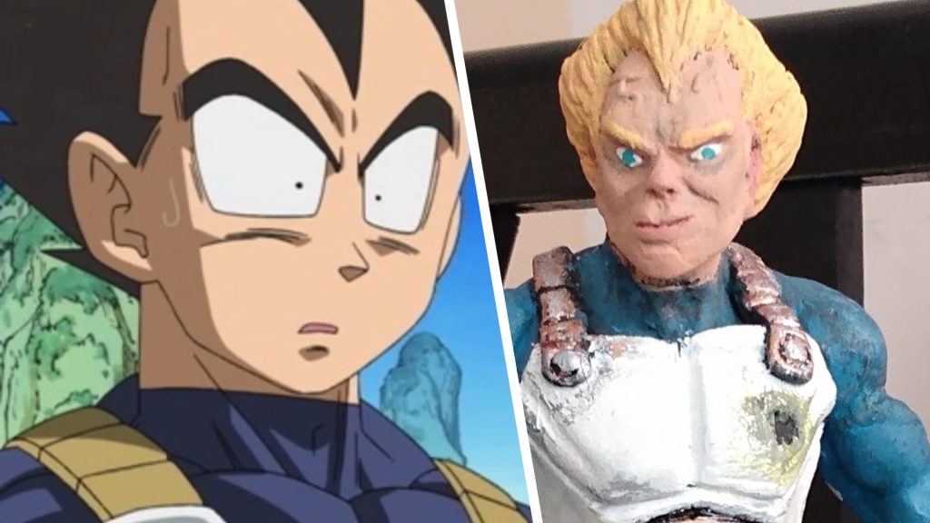 Vegeta figura de anime fea