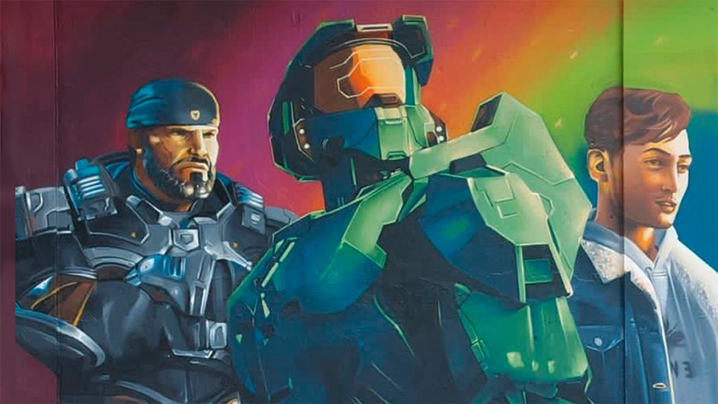 Uno de los murales de Xbox en CDMX