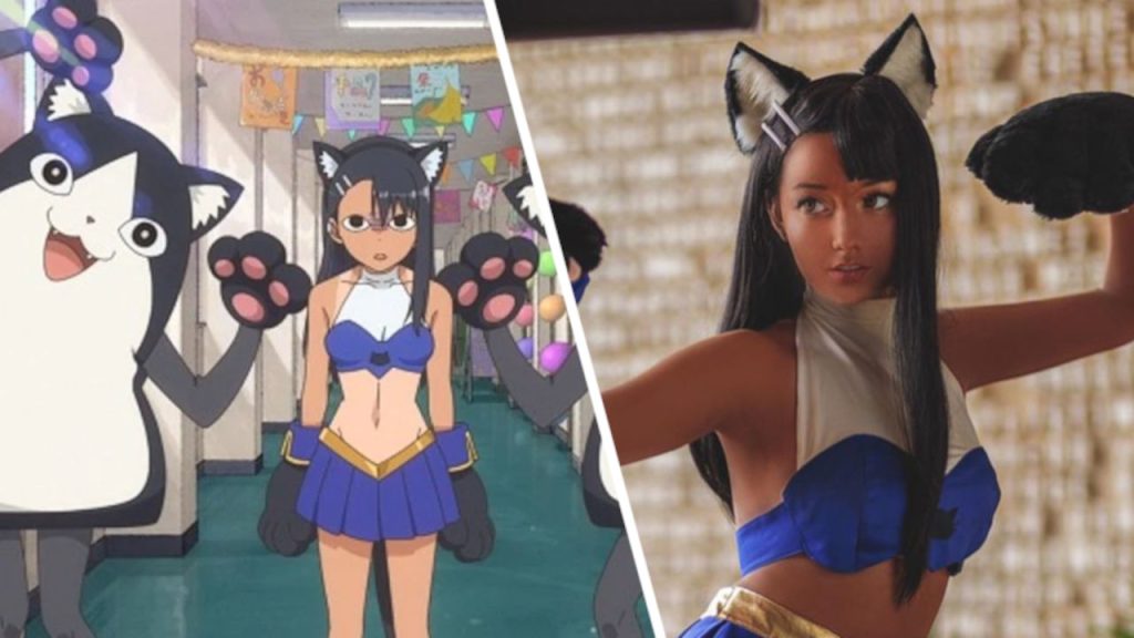 Este cosplay de Nagatoro san está listo para golpear a su senpai