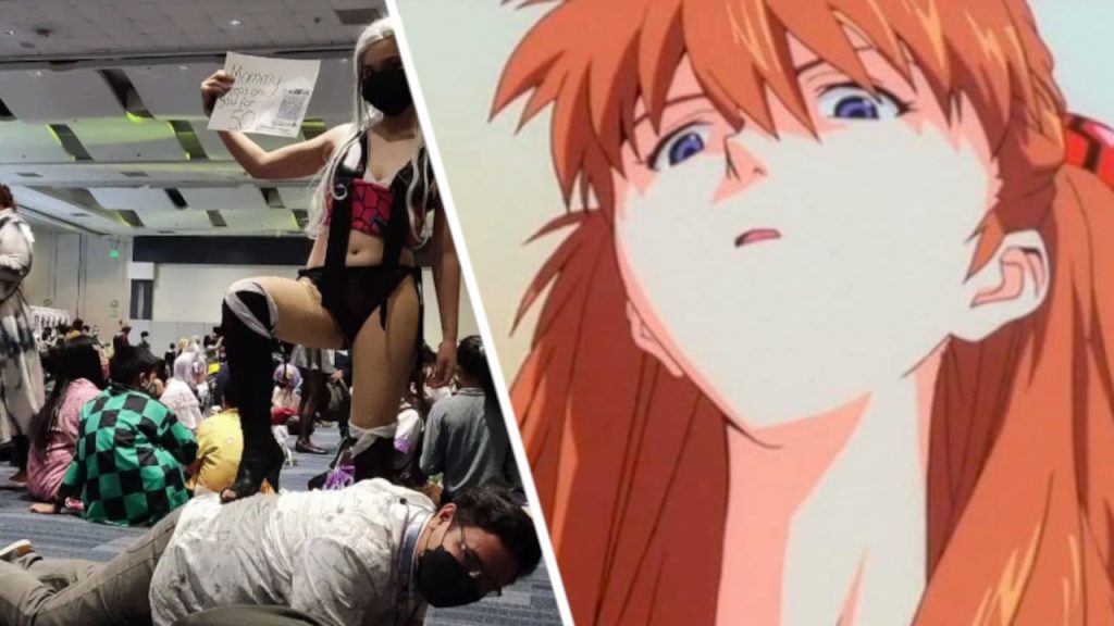 Otaku asiste a convención de cosplay para que cosplayers lo pisoteen