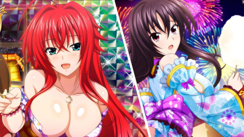 Juego de High School DxD inicia un nuevo evento con yukatas sexy