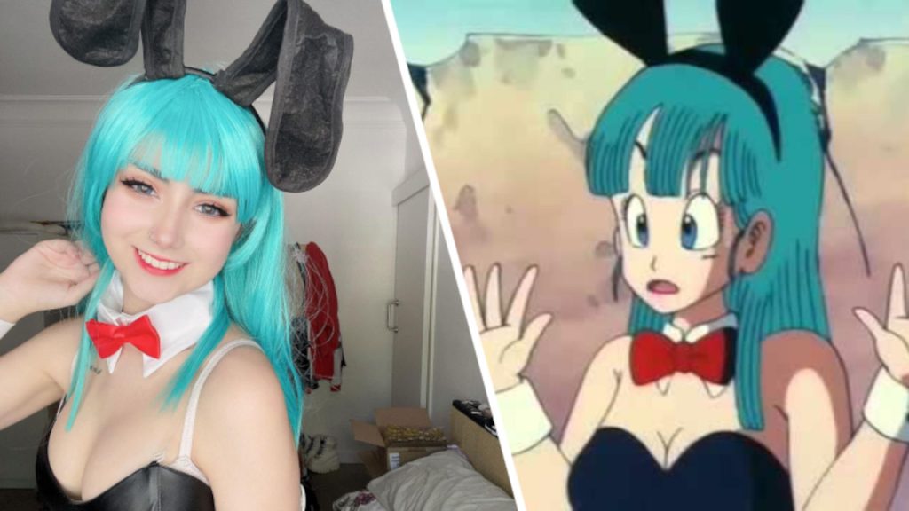 Dragon Ball: Bulma se pone el cosplay de conejita y sonríe para la cámara