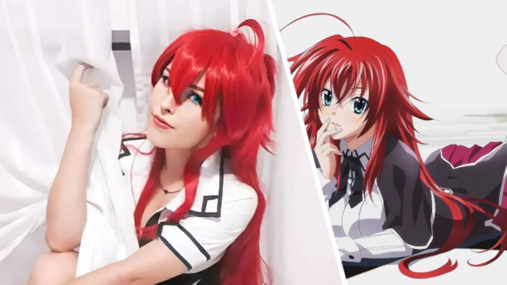 High School DxD: Rias Gremory luce coqueta y tranquila en este bonito cosplay