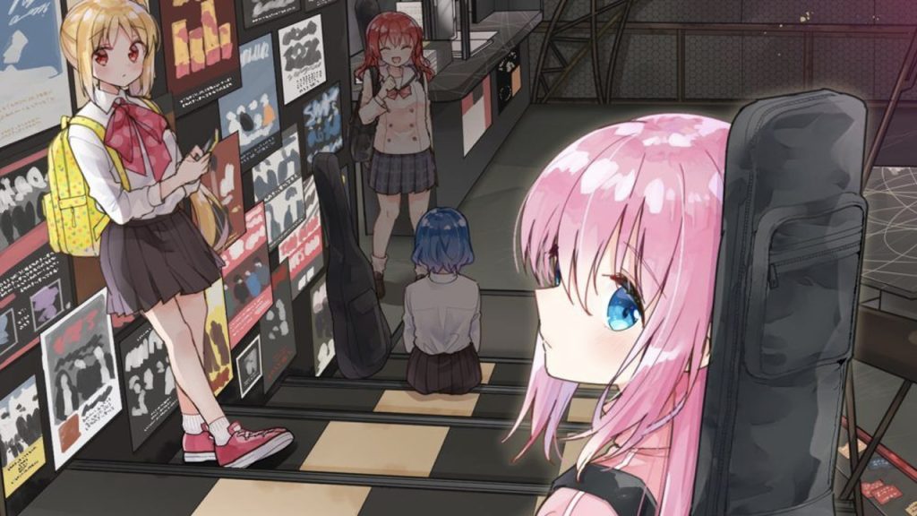 Bocchi The Rock es una de las entregas más populares de la temporada, es protagonizado por una chica tímida