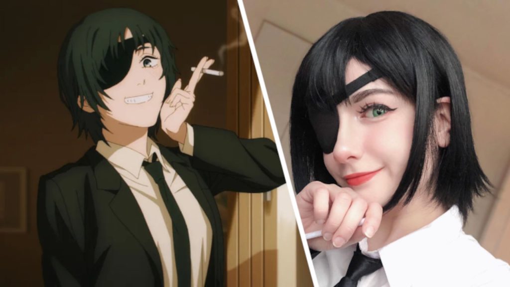 Himeno de Chainsaw Man muestra que puede sonreír en este cosplay