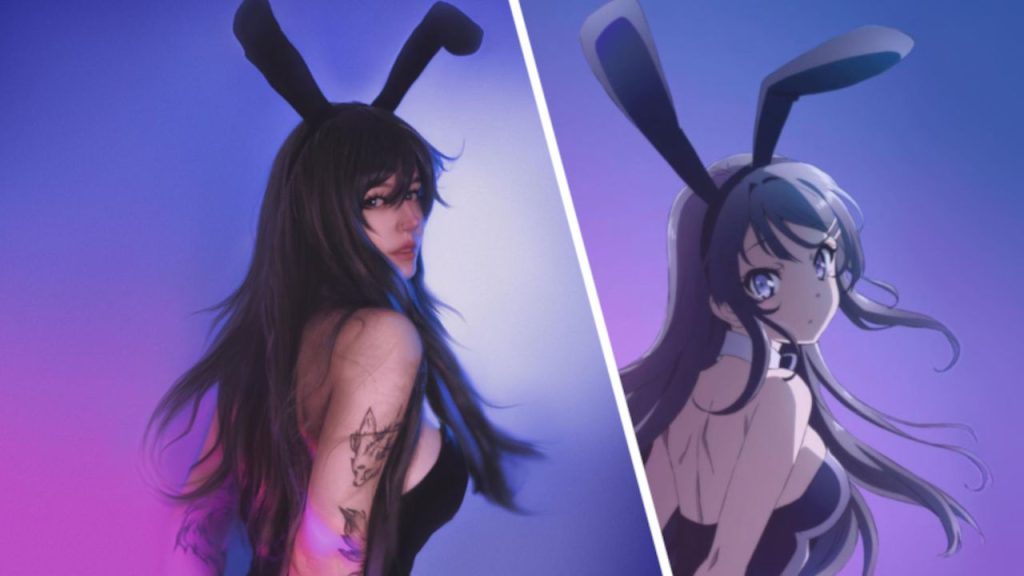 Mai Sakurajima de Seishun Buta Yarou vuelve a vestirse conejita en este cosplay