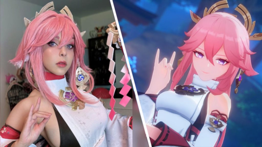 Shermie Cosplay da vida a Yae Miko de Genshin Impact en este detallado cosplay