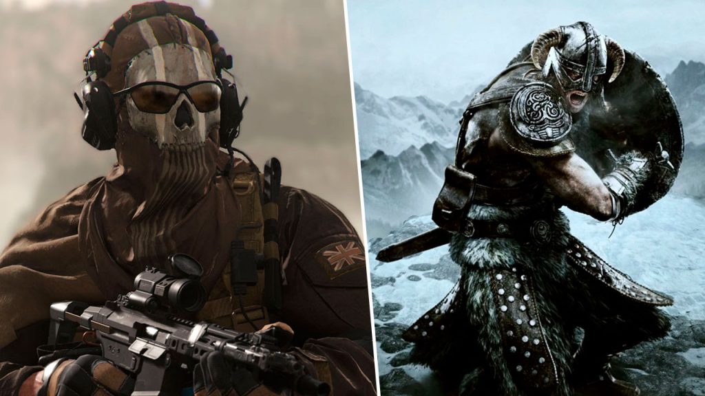 The Elder Scrolls y Call of Duty - Microsoft