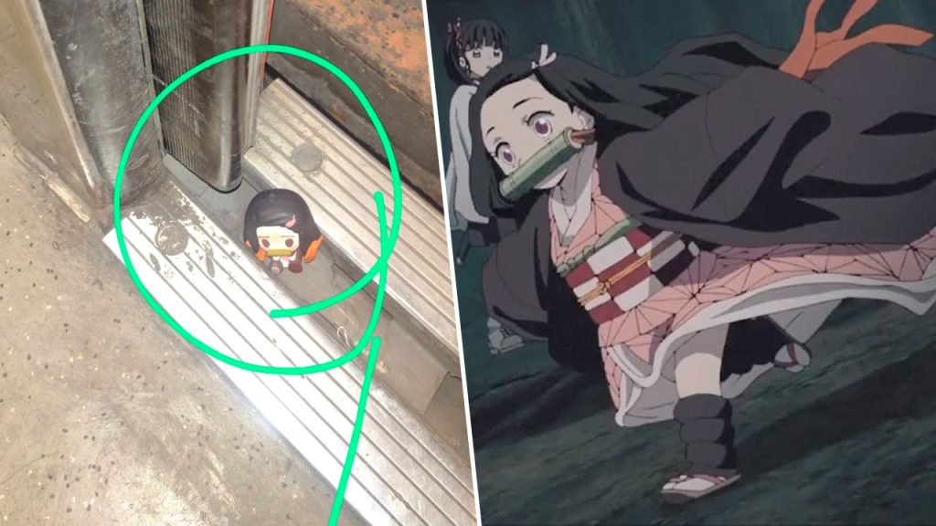 Nezuko de Demon Slayer Kimetsu no Yaiba fastidió una puerta del Metro de la Ciudad de México