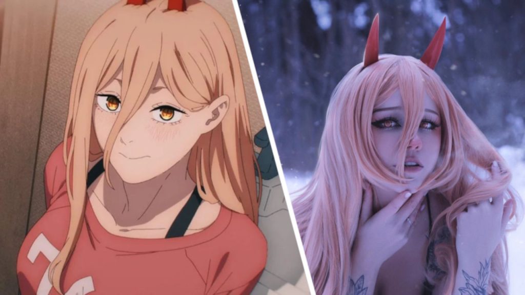 Chainsaw Man: Power disfruta de la nieve en este cosplay basado en un fan art