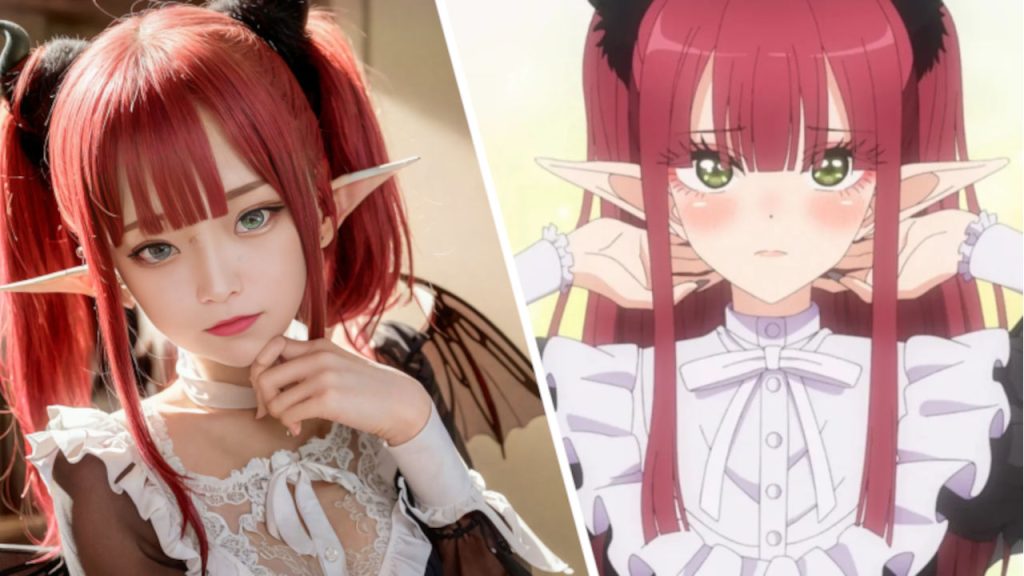 IA muestra cómo se vería Marin Kitagawa en su cosplay de Rizu Kyun en la vida real