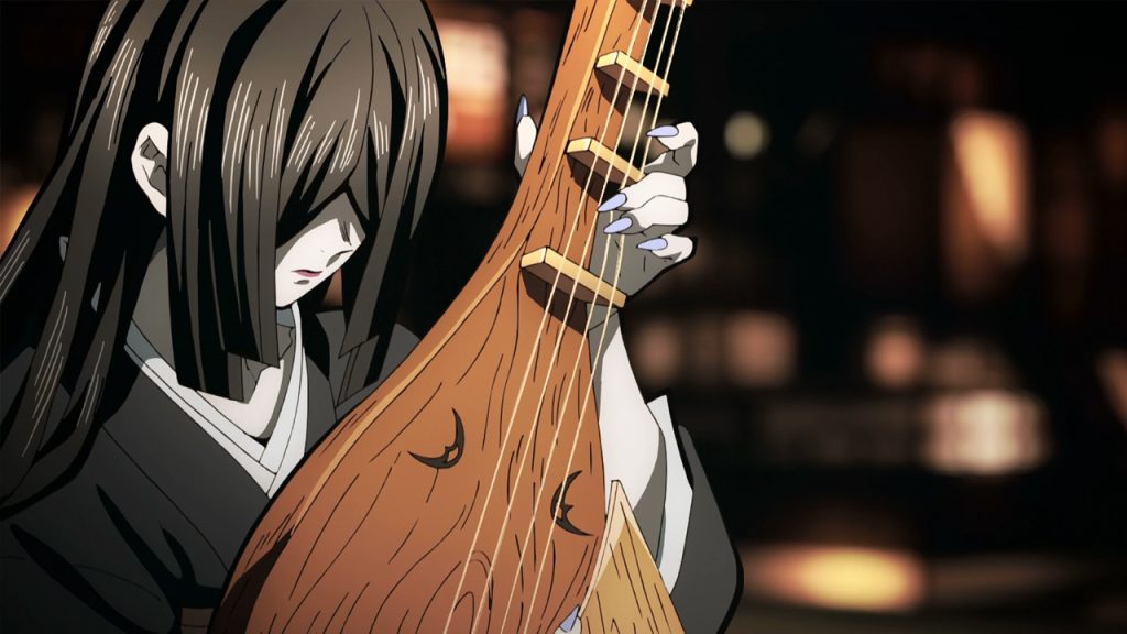 Nakime es la cuarta luna de Muzan y es la poseedora del Castillo Infinito.