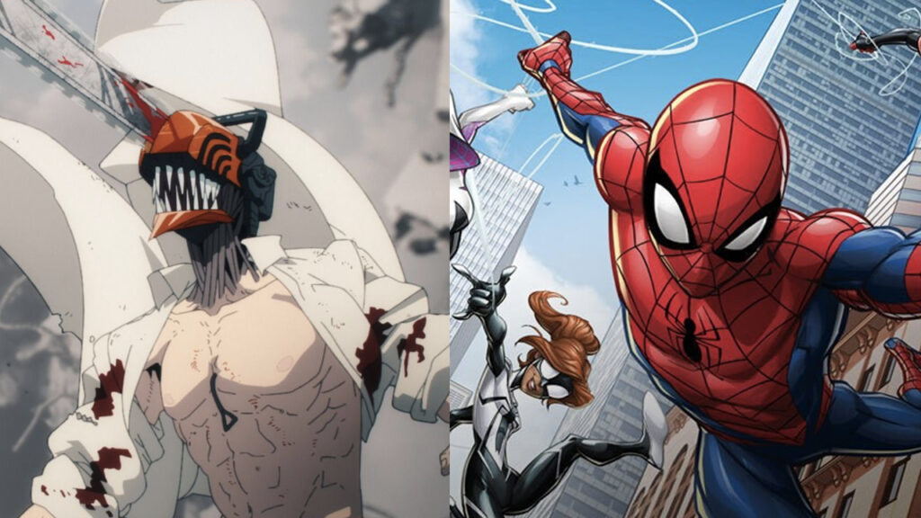 Un fanático crea una interesante ilustración en la que podemos ver a Peter Parker frente a Chainsaw Man, ¿quién ganará, podrían ser amigos?