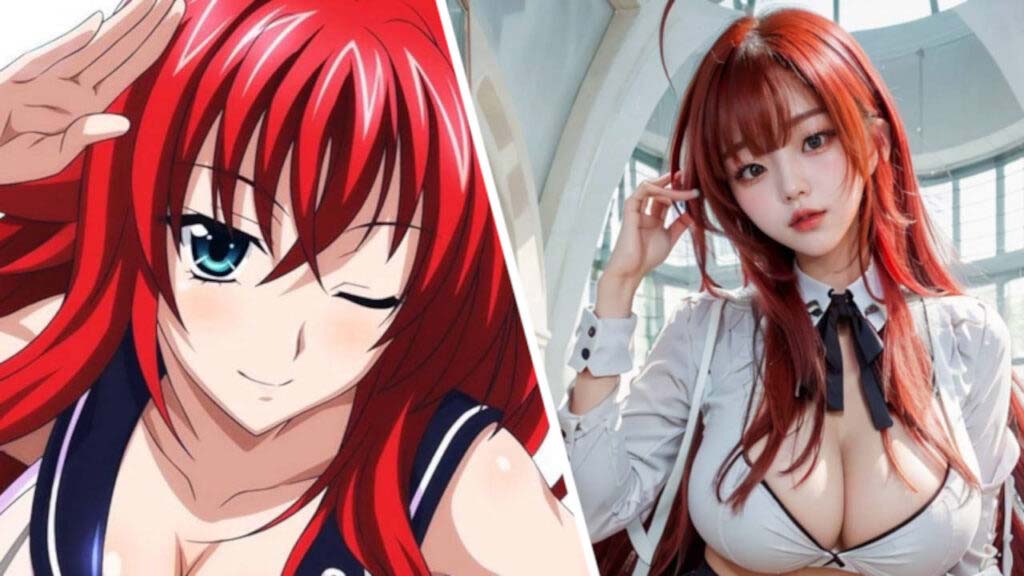 IA crea versión real de Rias Gremory de High School DxD