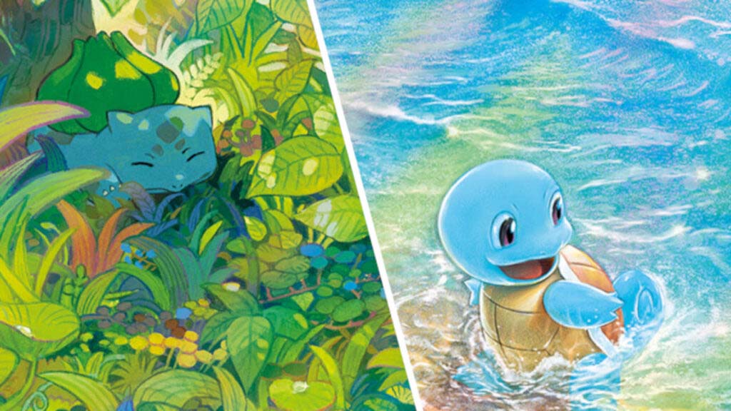 Pokémon TCG muestra las nuevas cartas de los starters originales y lucen hermosos