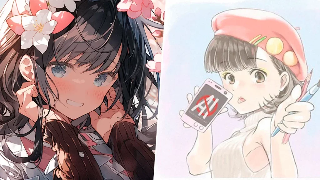 Artista japonesa contra IA