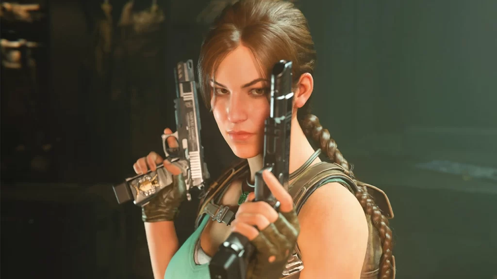 Lara Croft en Call of Duty