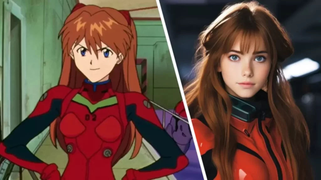 Evangelion: IA hace una nueva versión de los pilotos de los EVAs que no están nada mal