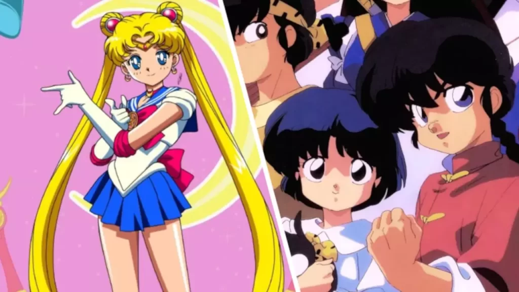 Las chicas de Ranma usan el poder de la luna en este crossover de Sailor Moon en este arte original