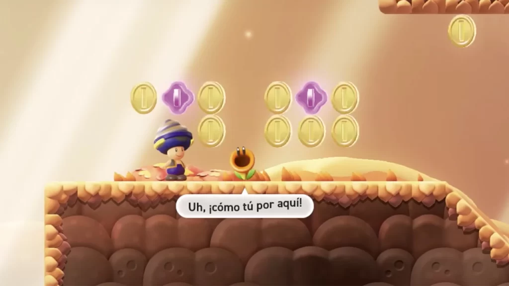 Las flores parlantes de Super Mario Bros Wonder