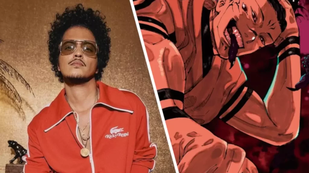 Bruno Mars muestra su lado otaku y su gusto por Jujutsu Kaisen