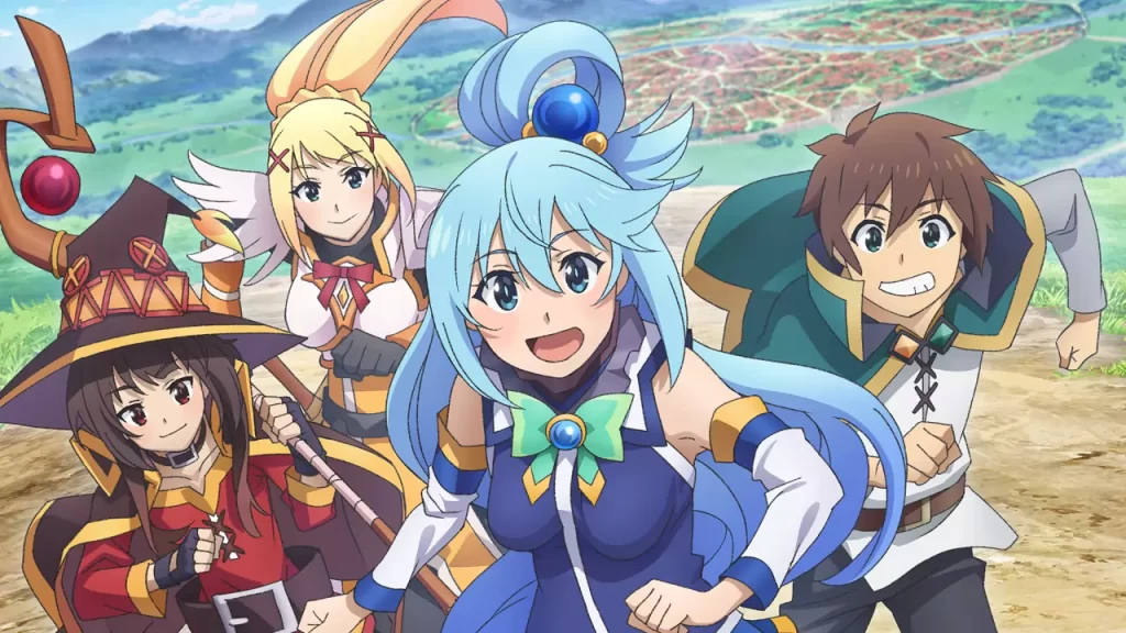 KonoSuba 3 llegará a Crunchyroll en abril 2024, también se confirman tres animes más en la plataforma de streaming