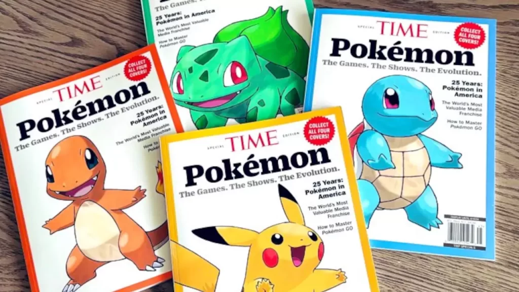 Pokémon hace historia y saca 4 portadas de colección para la revista Time