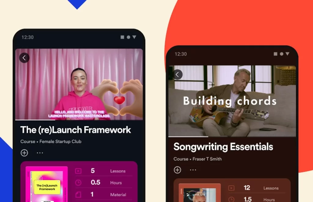 Spotify videos aprendizaje