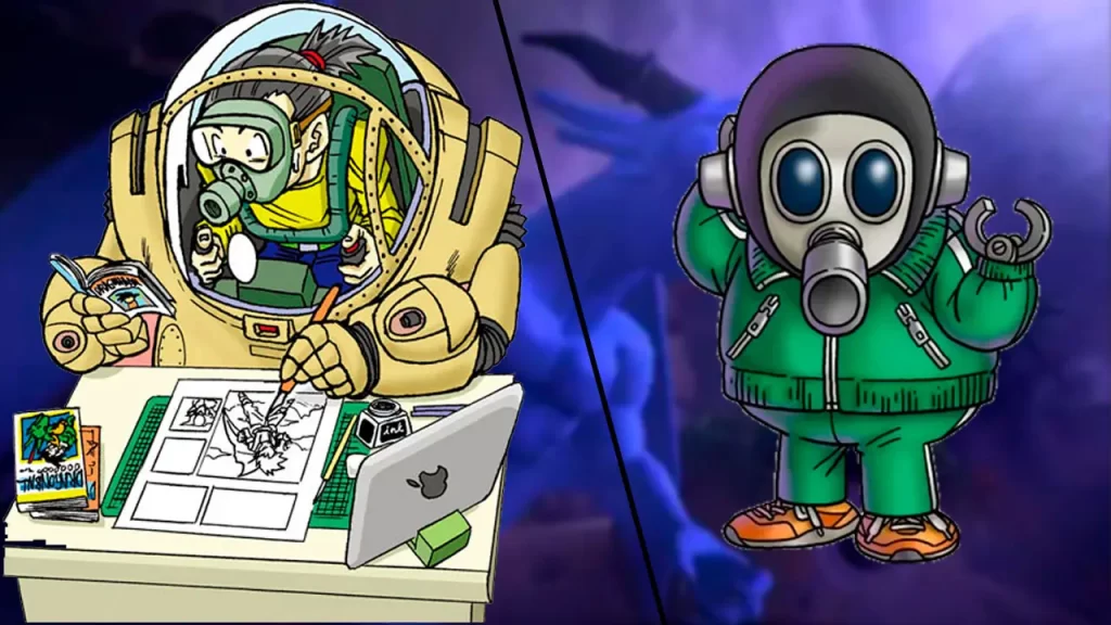 Toyotaro dibujó a Shu de Blue Dragon, que es un personaje creado por Akira Toriyama