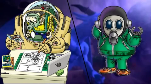 Toyotaro dibujó a Shu de Blue Dragon, que es un personaje creado por Akira Toriyama