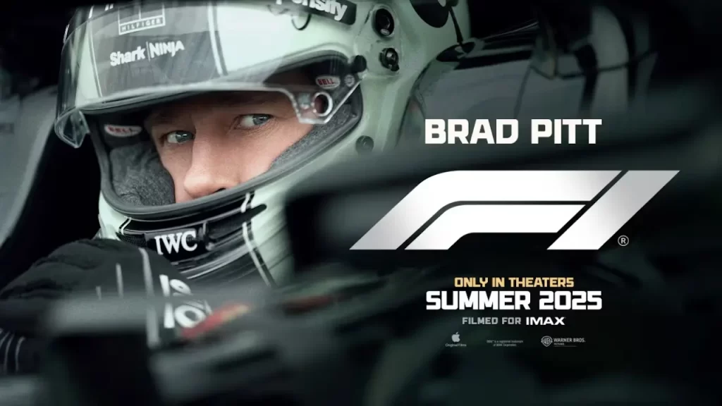 F1 Brad Pitt poster