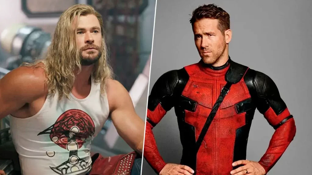 Ryan Reynolds y Chris Hemsworth en el MCU