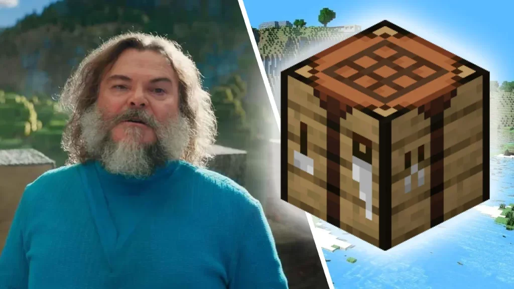 Minecraft, nuevo adelanto Jack Black creación de piezas