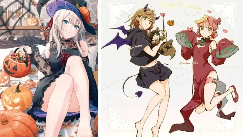 Mira cómo disfrutan Halloween tus personajes de anime favoritos.