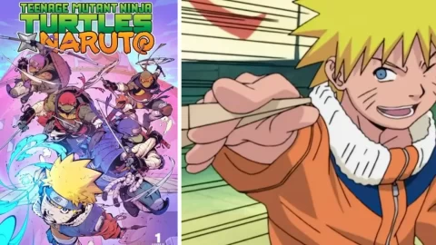 El crossover de Naruto y las Tortugas ninja se mantiene en un nuevo número.