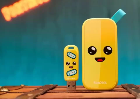 SanDisk x Fortnite Bananin SSD y USB